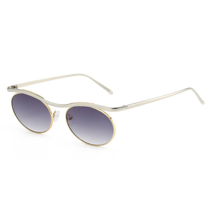 Gothic Steampunk Vampire Mirrored Round Metal Sunglasses