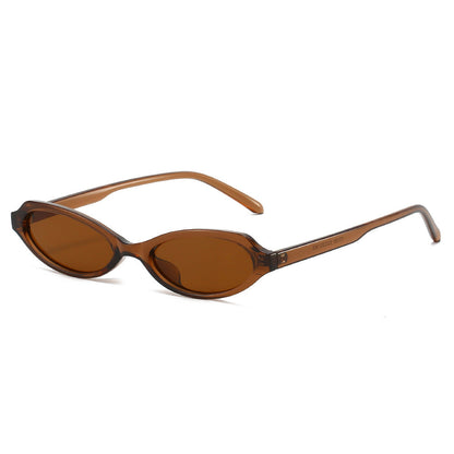 Trendy Oval Sunglasses Non-Polarized UV400 Protection for Fashion and Outdoor Activities