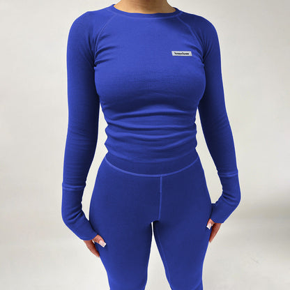 Trendy Sports Yoga Outfit with Long Sleeve Top and Pants