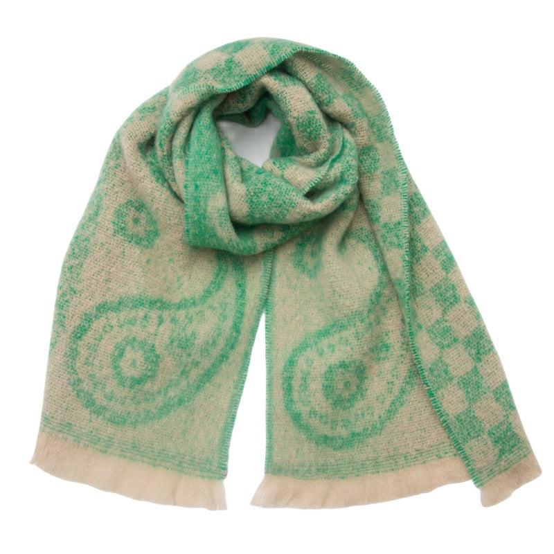 Plaid Print Vintage Scarves
