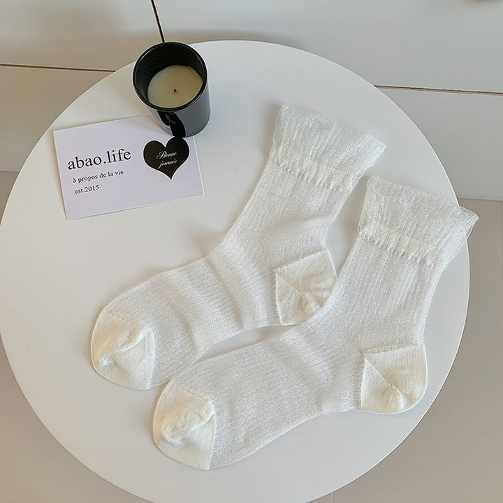 White Lace Socks