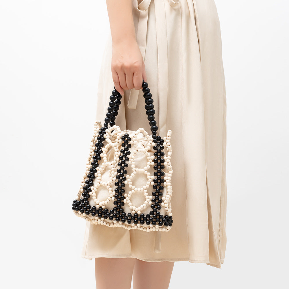 Wooden Bead Handmade Bag
