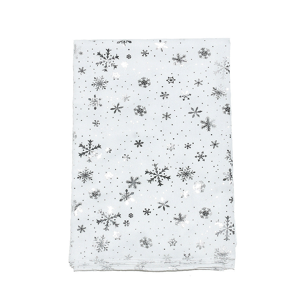 Winter Snowflake Polka Dots Christmas Shawl Scarf