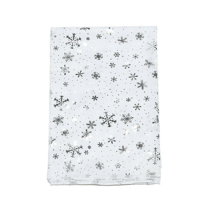 Winter Snowflake Polka Dots Christmas Shawl Scarf