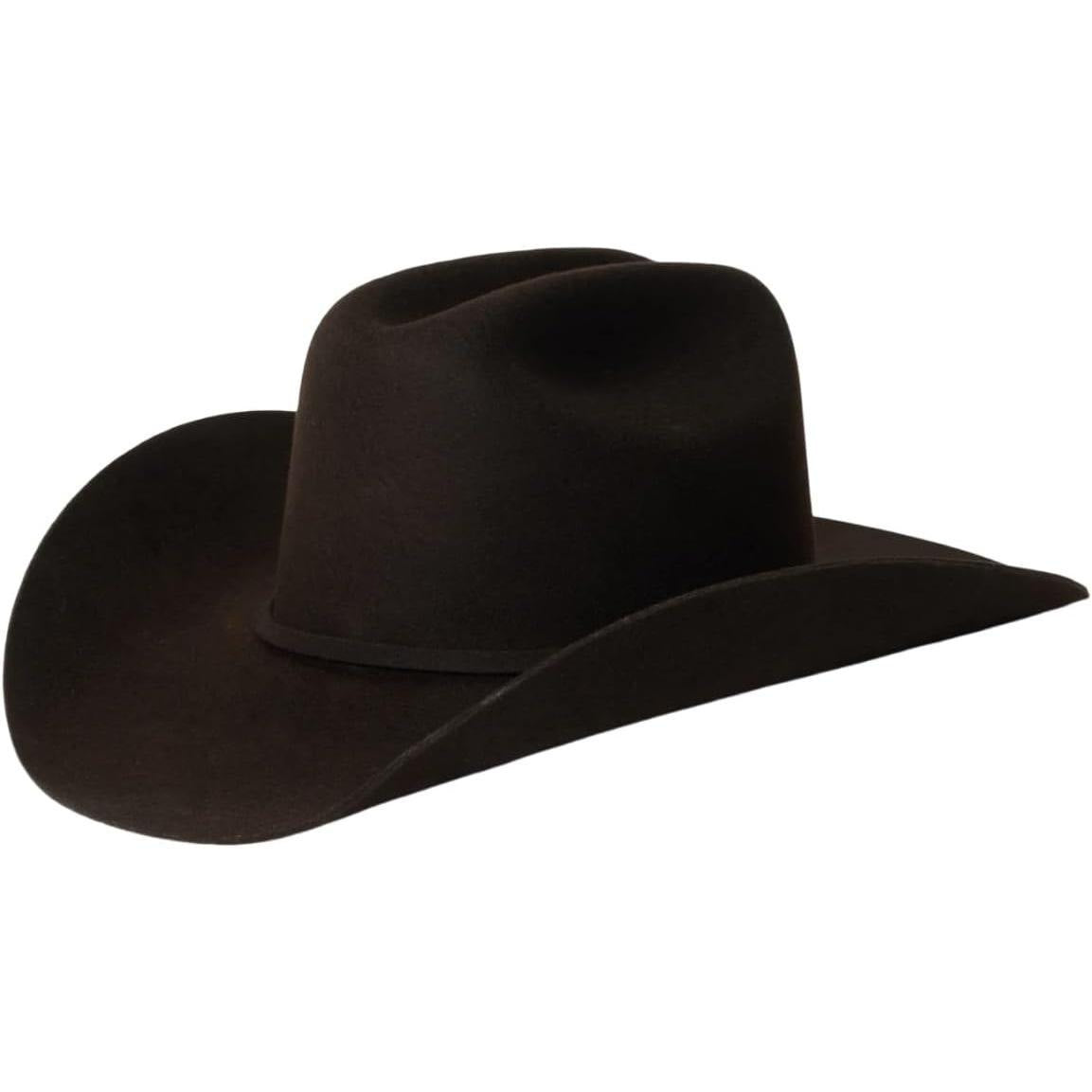 Men's Wool Felt Cowboy Hat - Adjustable Western Design