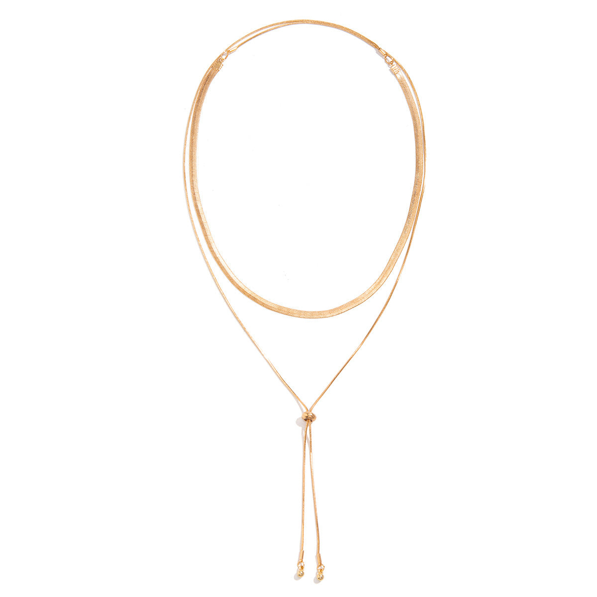 Minimalist Snake Chain Choker Necklace Stylish Metal Collar