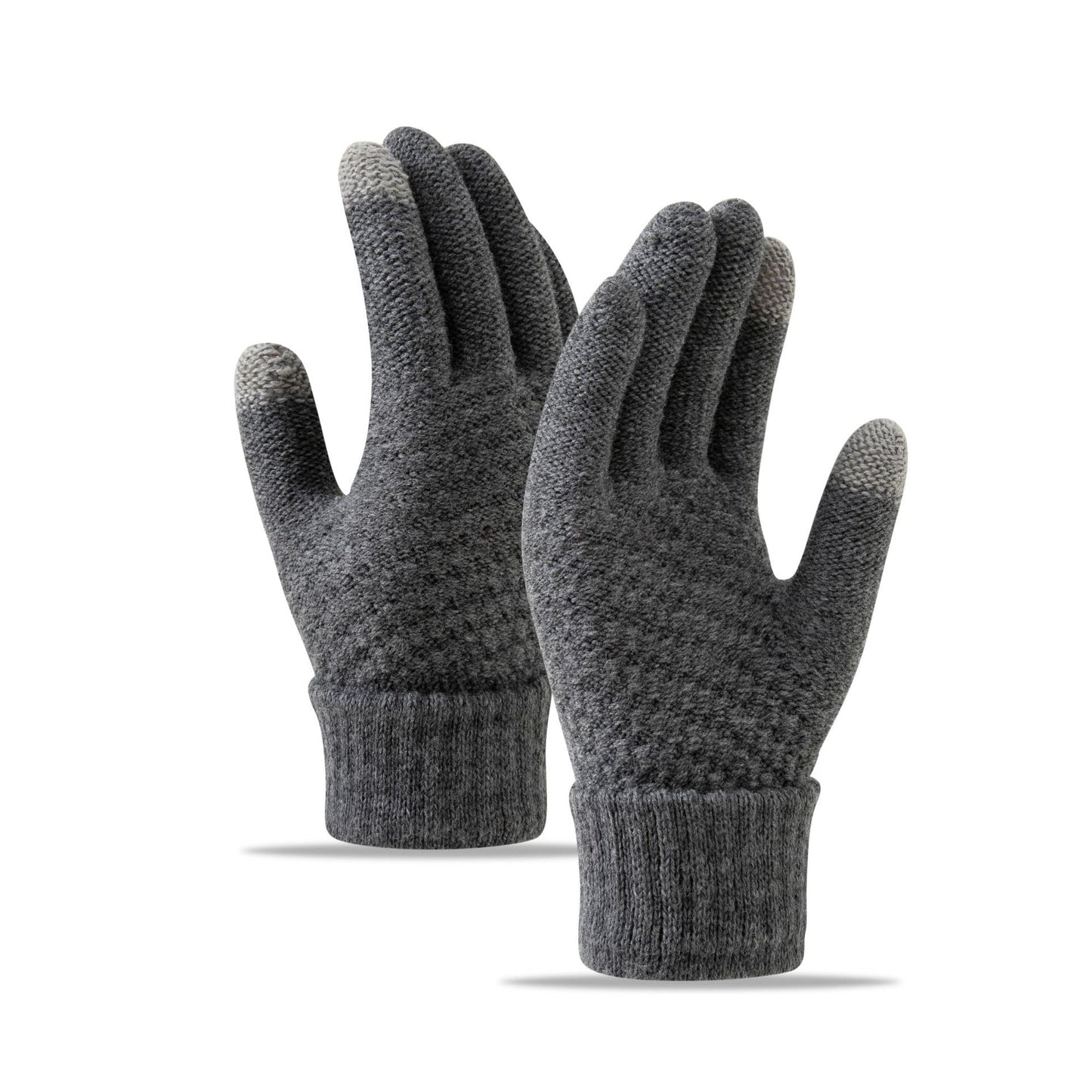 Warm Knitted Touchscreen Gloves for Winter Cycling
