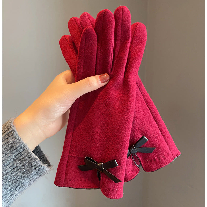 Elegant Touchscreen Thick Warm Winter Gloves