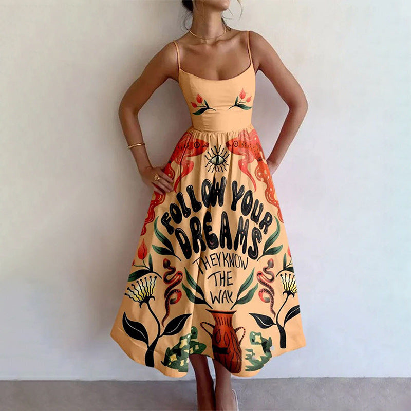 Elegant Floral Maxi Dress for Women