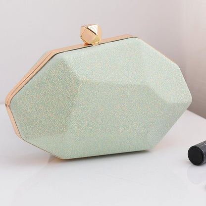 Fashionable Irregular Evening Clutch Bag PU with Pastel Colors