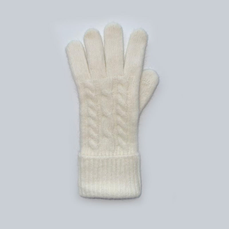 Chunky Knit Touchscreen Gloves Warm Winter Fashion