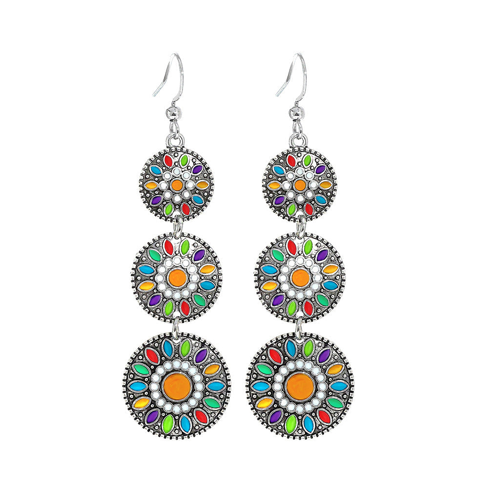 Trendy European & American Long Geometric Drop Earrings
