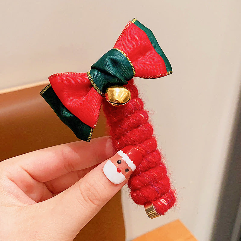 Cute Reindeer Christmas Ponytail Holder Hair Tie