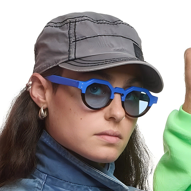 Casual Polygon Sunglasses Fashionable Unisex UV400 Protection
