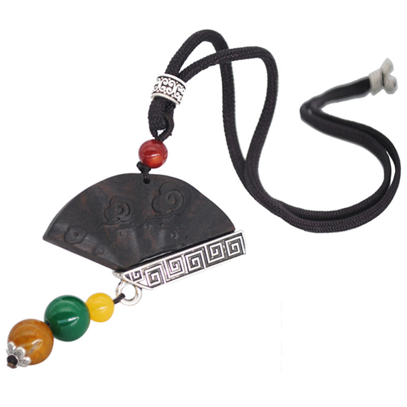 Nepal Handmade Original Pendant Wooden Bead Necklace Female Beads Retro Art Necklace Sweater Chain Clothing Accessories
