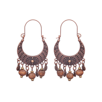 Ethnic Style Tassel Water Drop Alloy Earrings Set