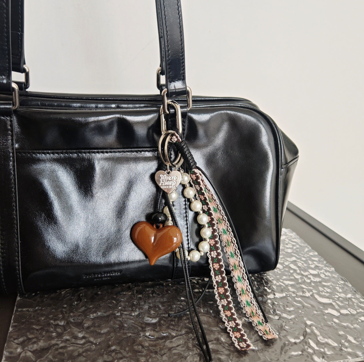 Love Pearls Keychain Bag Charms