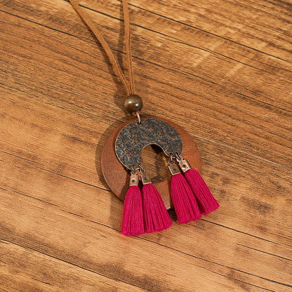 Bohemian Floral Shell Necklace Vintage Style Accessories