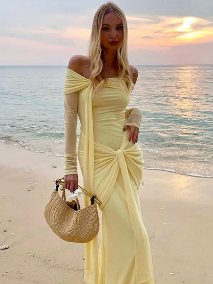 Sexy Off-Shoulder Bodycon Dress