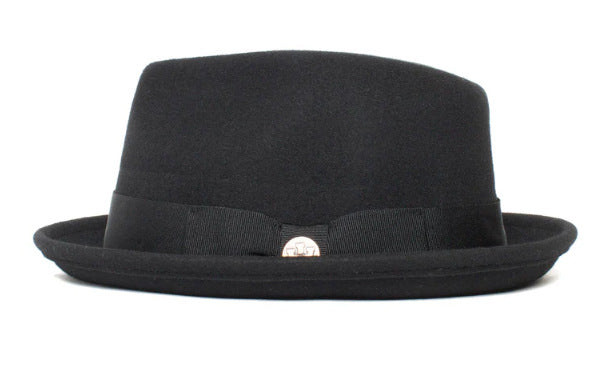 Women’s Wool Felt Hat with Bow Detail - Vintage Style