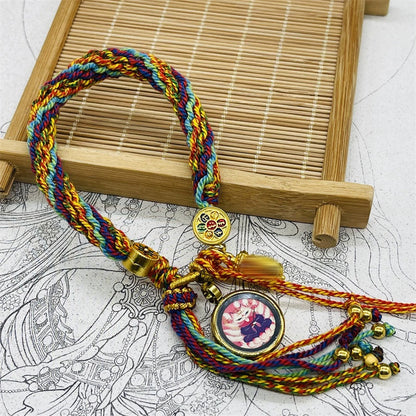 Tibet Hand-Woven Diamond Rope Hand Rope Bracelet Jewelry Gifts