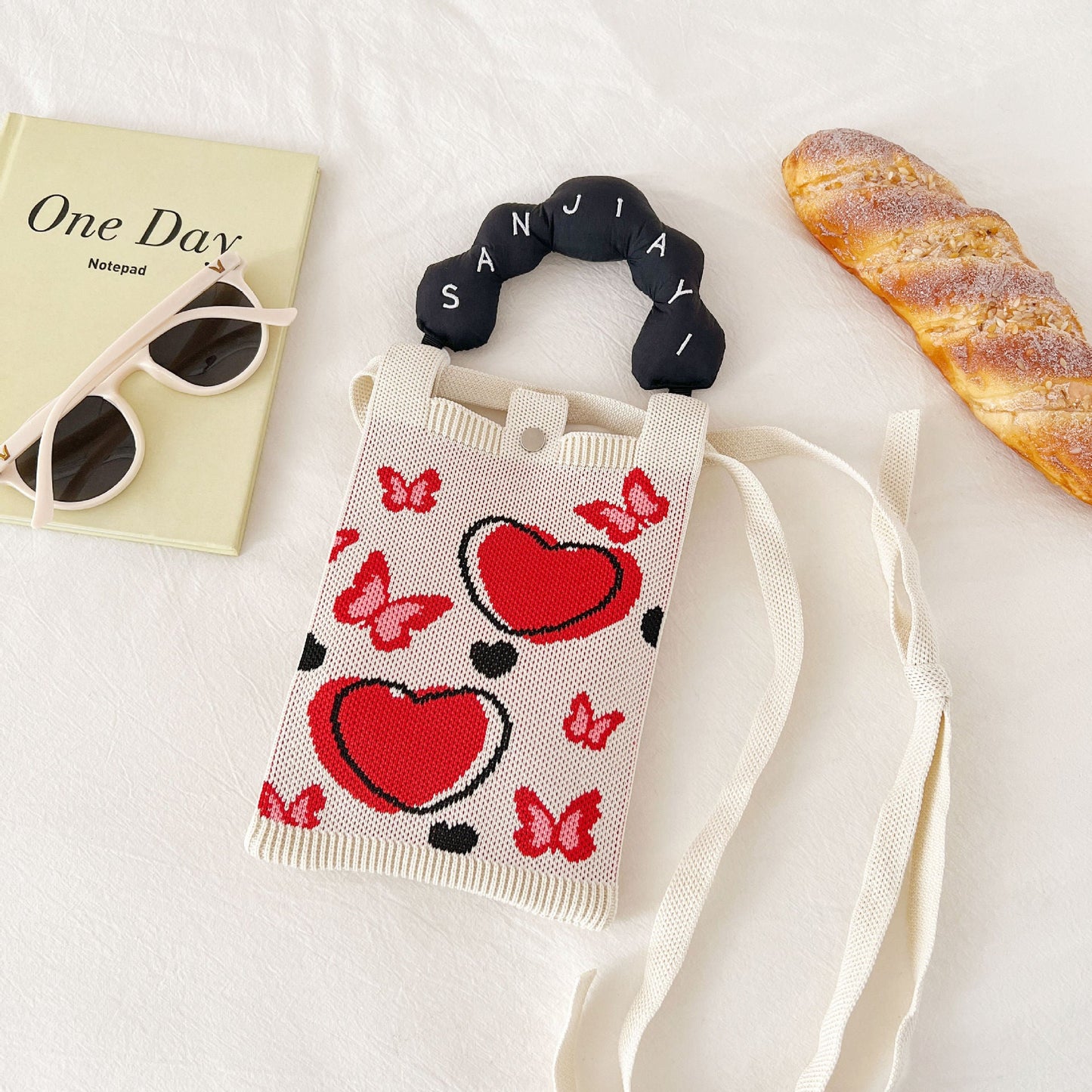 Cosbai - Mini Knitted Crossbody &amp; Handbag