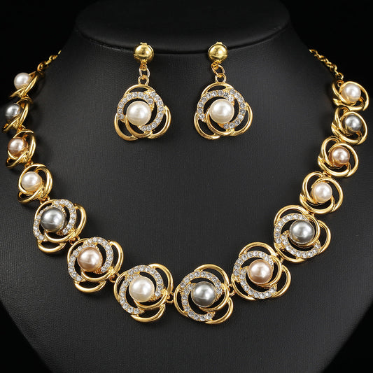 Fashion Pearl Necklace Set for Brides Elegant Accessories