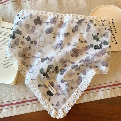 Sweet Floral Lace Headband with Lace Trim