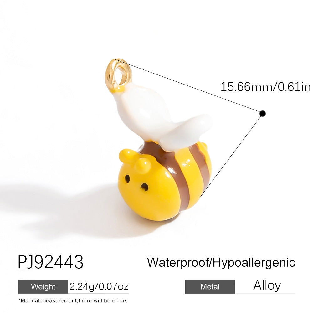 Cartoon Bee Pendant DIY Jewelry Accessories Handmade Necklace