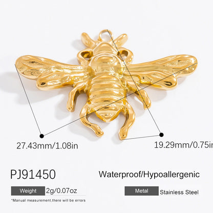 Butterfly And Bee DIY Jewelry Accessories Fashion Stainless Steel Bracelet Necklace