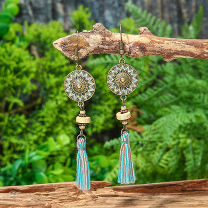 Vintage Geometric Earrings Set Bohemian Style