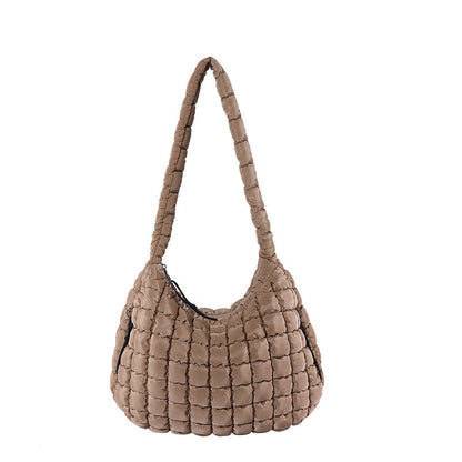 Solid Color Cloud Bag Large Capacity Shoulder Bag