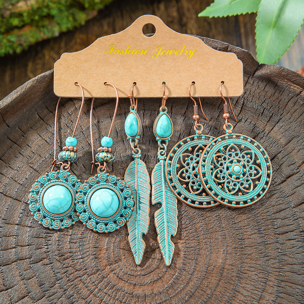 Bohemian Tassel Earrings Vintage Metal