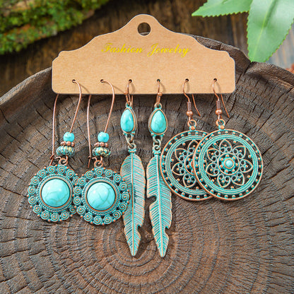 Bohemian Tassel Earrings Vintage Metal