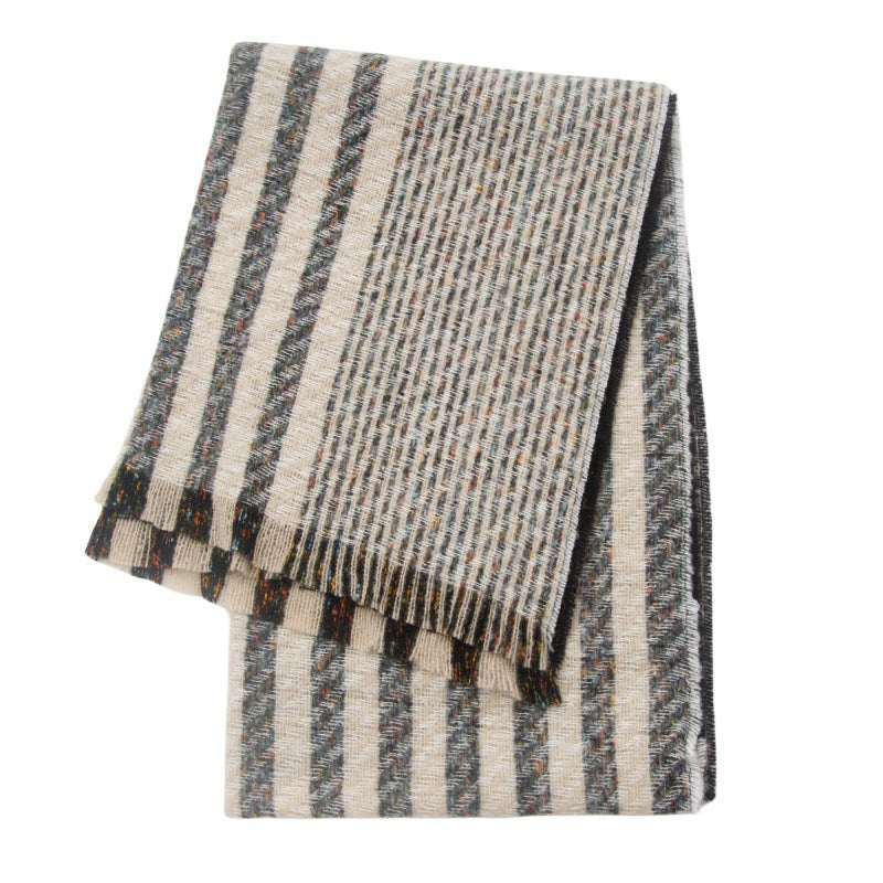 Vintage Stripe Patchwork Scarves