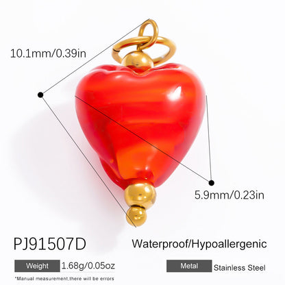Fashionable DIY Jewelry Pendant Necklace Stainless Steel 18K Gold Plated