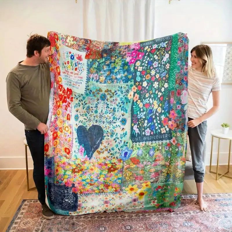 Flannel Air Conditioner Blanket Blanket Digital Printing Double-Sided Fleece Blanket