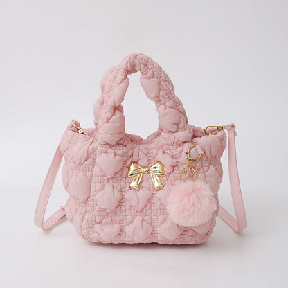 Cloud Bag Trendy Soft Nylon Handbag for Casual Wear