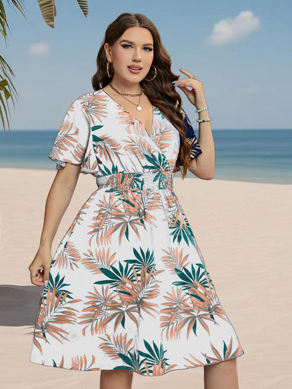 Summer V-Neck A-Line Dress for Women