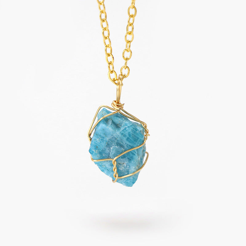 Irregular Stone Pendant Simple Neckalce