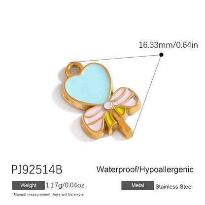 Luxury Heart-Shaped Stainless Steel DIY Jewelry Accessories Bracelet Necklace