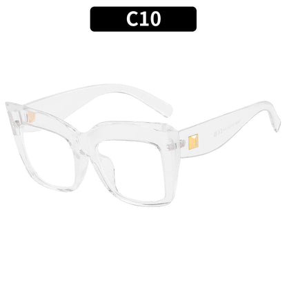Trendy Large Frame Cat Eye Blue Light Blocking Glasses