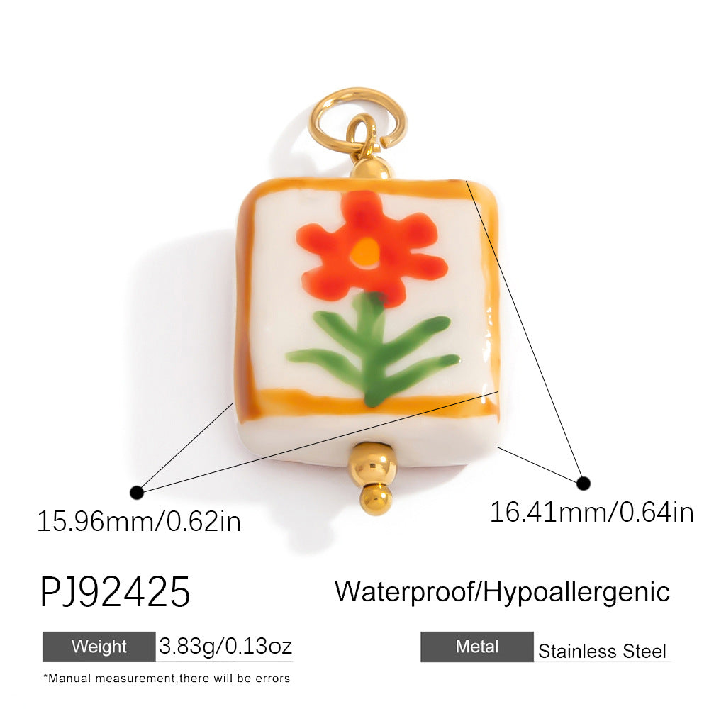 Stylish Floral Stainless Steel Necklace for Women