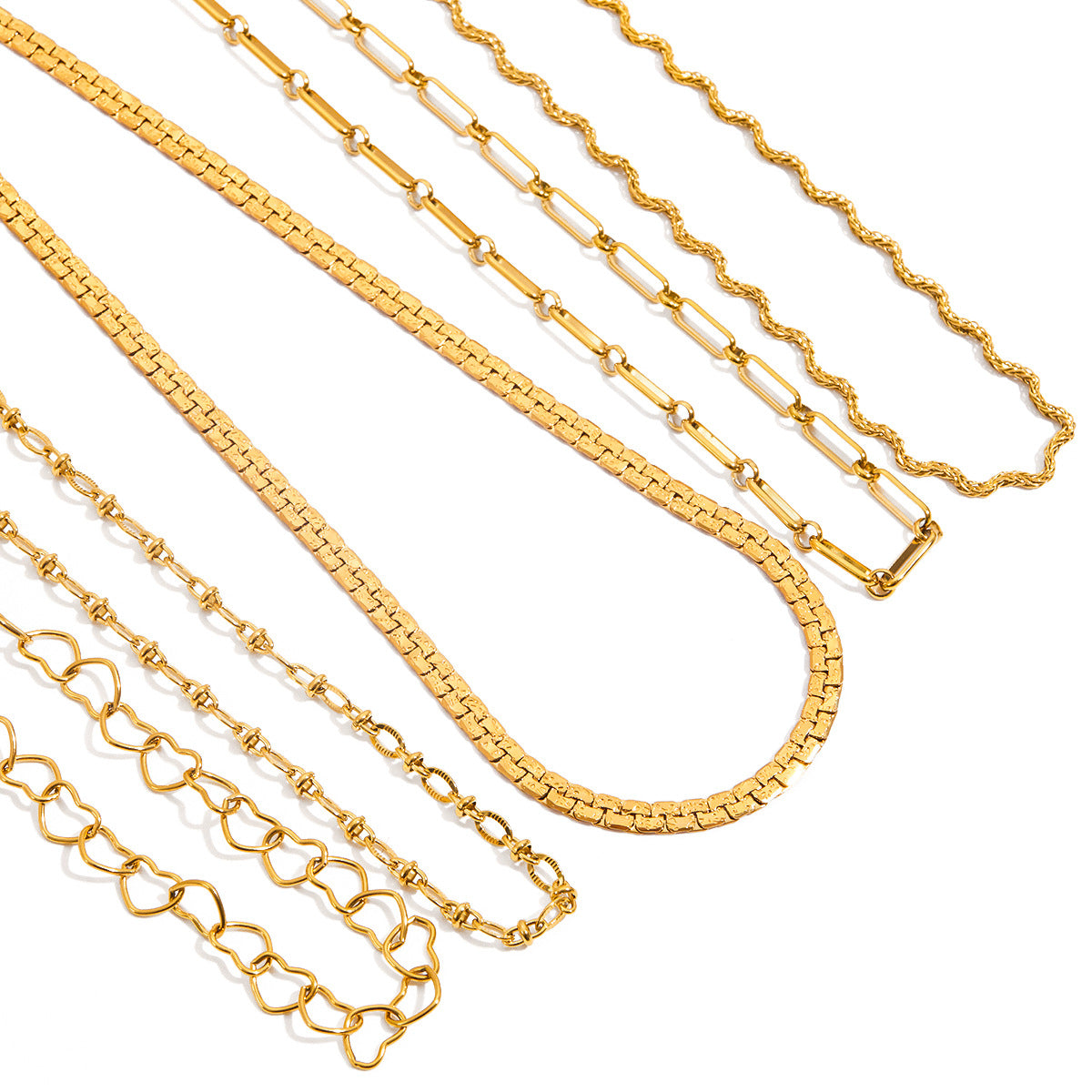Simple Geometric Gold Plated Choker Necklace