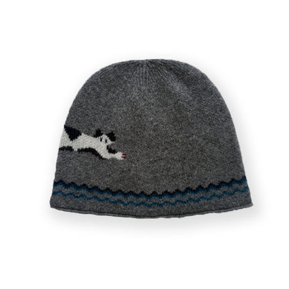 100% Pure Wool Cat Beanie Soft Knit Winter Hat