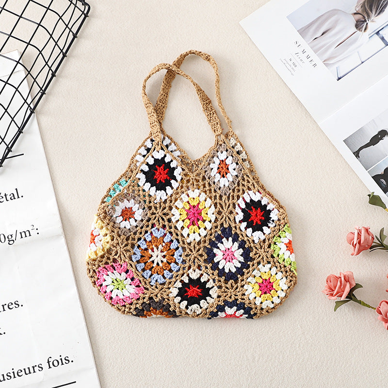 Bohemian Handmade Crochet Bag - Exquisite Handcrafted Handbag