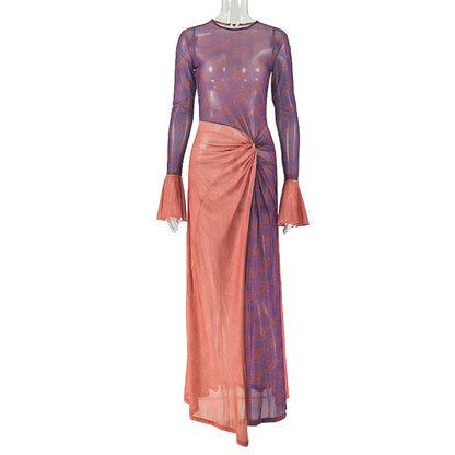 Casual Summer Slim Fit Dress With Asymmetrical Hem