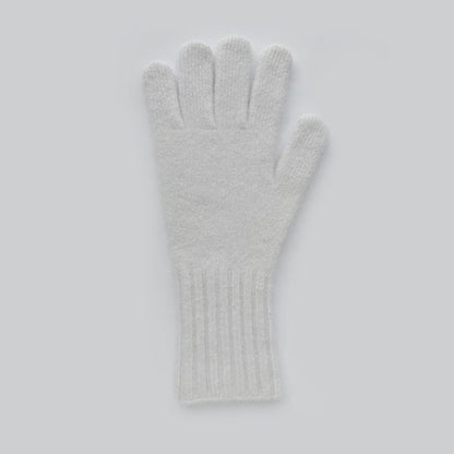 Raccoon Fur Knitted Touchscreen Gloves Stylish Long Warm Five-Finger Winter Gloves