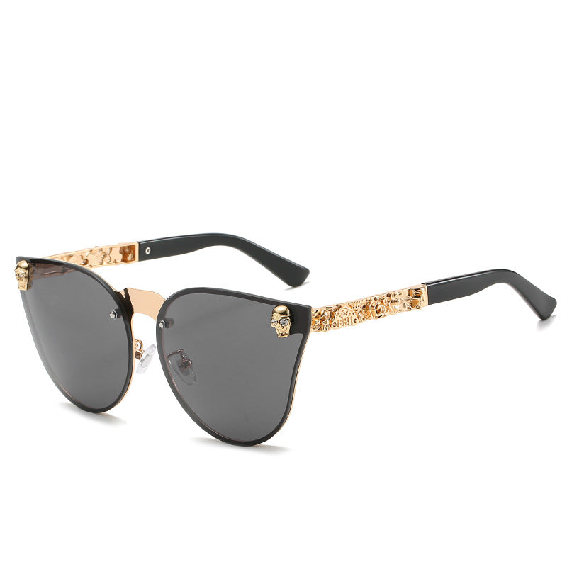 Gothic Stylish Sunglasses With Skull Design