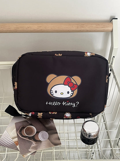 Hellokitty Foldable Makeup Bag Cute Cartoon Travel Organizer
